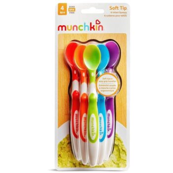 Munchkin 6 Soft-Tip Infant Spoons 4m+ Soft Tip Infant Spoons 3m+ (6)