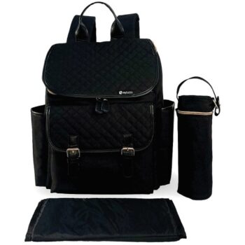 My Babiie Backpack Changing Bag Black Quilted