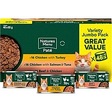 Natures Menu Especially For Cats Wet Adult Cat Food Pate Multipack Tins (48 x 85g)