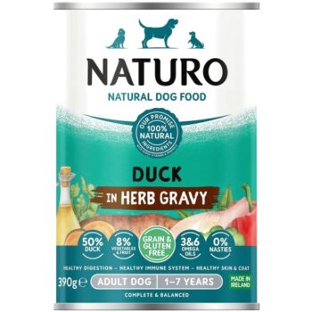 Naturo Grain & Gluten Free Duck in Herb Gravy (390g)