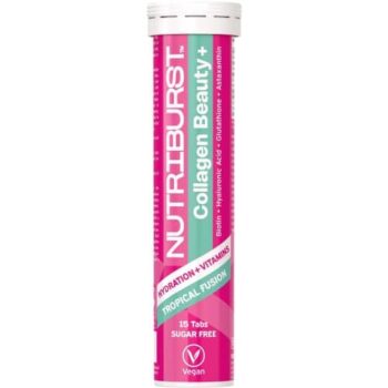 Nutriburst Collagen Beauty+ Tropical Fusion Flavour 15 Effervescent Tablets