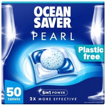 OceanSaver Pearl All in One 50 Plastic Free Dishwasher Tablets (50 x 700g)