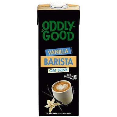 Oddlygood Vanilla Flavour Plant Based Gluten Free Barista Oat Drink (1 Litre)