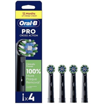 Oral-B CrossAction Black Toothbrush Head with CleanMaximiser Pro Edition (4)