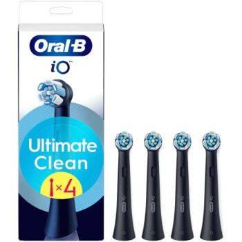 Oral-B iO Ultimate Clean Black Toothbrush Heads (4)