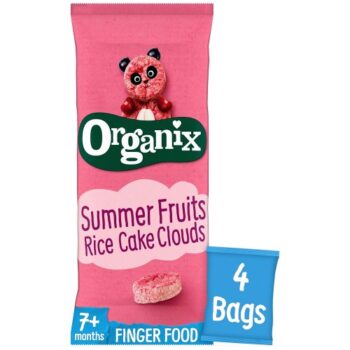 Organix 7+ Months Summer Fruits Rice Cake Clouds (4 x 18g)