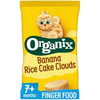 Organix Banana Rice Cake Clouds Organic Baby Snacks 7 months+ (40g)