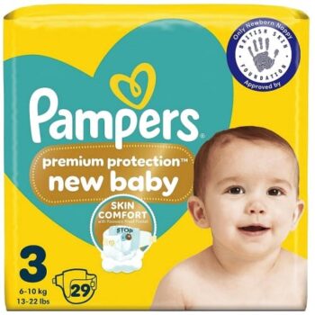 Pampers New Baby Size 3 Carry Pack 29 Nappies Newborn Nappies (29)