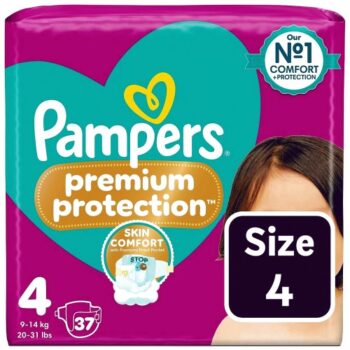 Pampers Premium Protection Nappies Size 4 (9-14kg) Essential Pack
