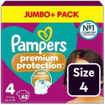 Pampers Premium Protection Nappies Size 4 (9-14kg) Jumbo Pack