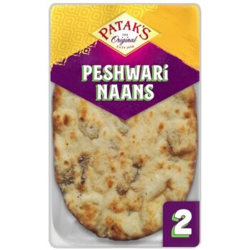 Patak's Flame Baked Peshwari Naan Breads The Original 2 (2 x 220g)