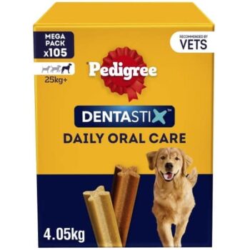 Pedigree Dentastix Daily Adult Large Dog Treats 105 Dental Sticks (105 x 39g)