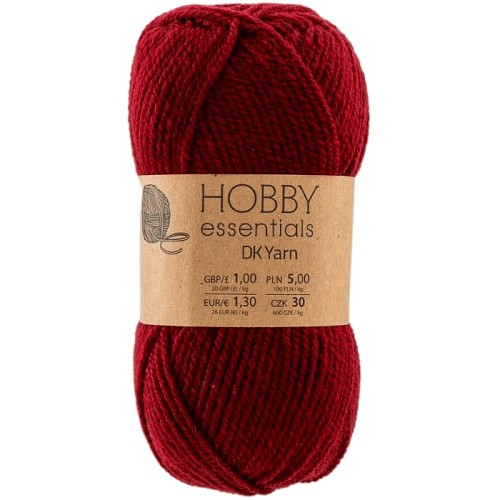 Pepco Hobby Essentials Knitting DK Yarn Burgundy (50g)