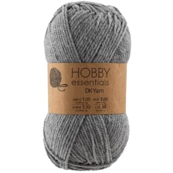 Pepco Hobby Essentials Knitting DK Yarn Pastel Grey (50g)