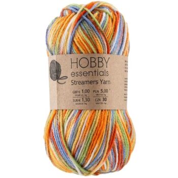 Pepco Hobby Essentials Knitting Streamers Yarn Pastel Multi-Colour