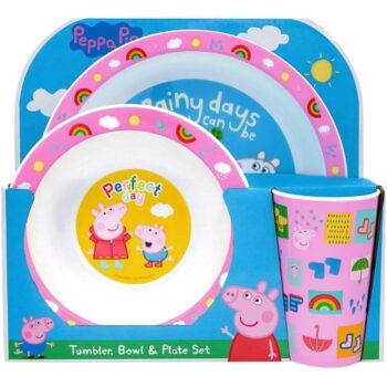 Peppa Pig Perfect Day 3 Piece PP Tableware Set