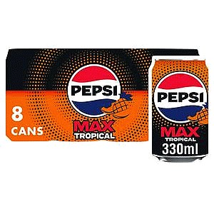 Pepsi Max Tropical Cans (8 x 330ml)