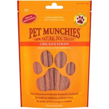 Pet Munchies 100% Natural Chicken Strips Dog Treats (90g)