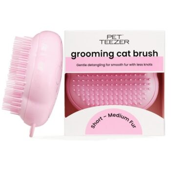 Pet Teezer Cat Grooming Brush Pink