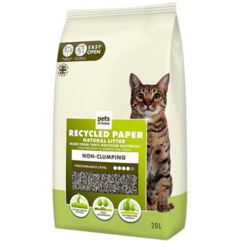 Pets At Home Recycled Paper Non-Clumping Cat Litter (20 Litre)