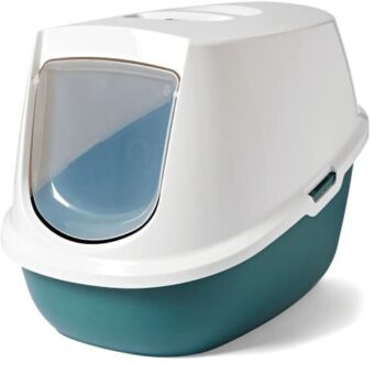 Pets Essentials Hooded Cat Litter Tray Green Large X Large