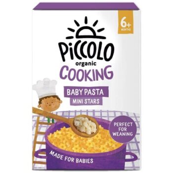 Piccolo Organic Cooking Baby Pasta Mini Stars 6+ Months (300g)