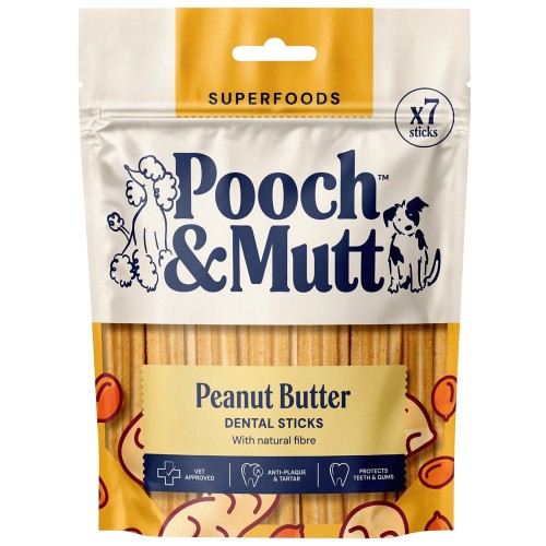 Pooch & Mutt Minis Peanut Butter Dental Sticks (251g)