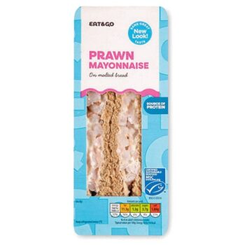 Prawn Mayonnaise on Malted Brown Bread Sandwich