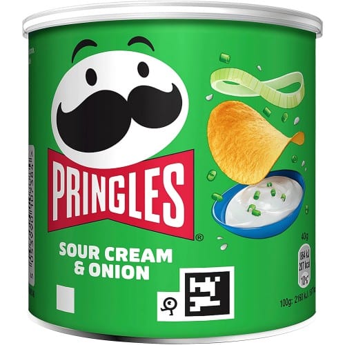Pringles Sour Cream & Onion Crisps Can (12 x 40g)