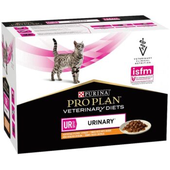 Pro Plan Vet Diet Ur Urinary Wet Adult Cat Food Chicken Pouches (10 x 85g)