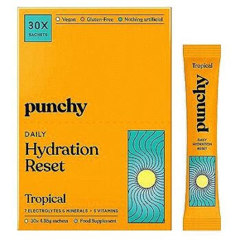 Punchy Electrolytes Daily Hydration Reset Tropical Sachets (30 x 4.85g)
