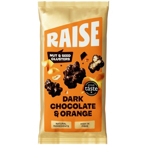 Raise Snacks-Dark Chocolate & Orange Clusters of Nuts & Seeds (35g)