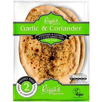 Riya's Original Recipe 2 Garlic & Coriander Naan Bread