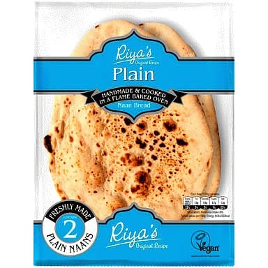 Riya's Original Recipe 2 Plain Naan Bread