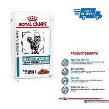 Royal Canin Veterinary Sensitivity Control Adult Wet Cat Food In Gravy
