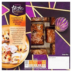 Sainsbury's Apricot & Amaretto Stollen Bites Taste the Difference (9 x 175g)