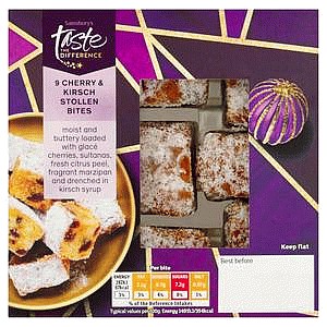 Sainsbury's Cherry & Kirsch Stollen Bites Taste the Difference (9 x 170g)