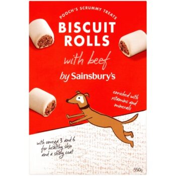 Sainsbury's Dog Biscuit Rolls with Beef (550g)
