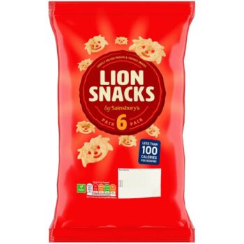 Sainsbury's Lion Snacks Lightly Salted (6 x 15g)