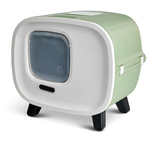 Savic Mira De Luxe Cat Toilet Home Botanical Green Medium