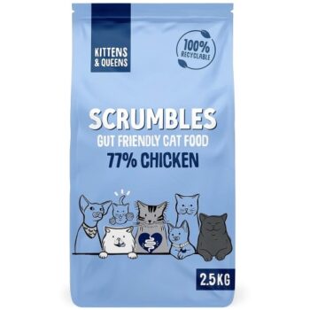 Scrumbles Kitten & Queens Chicken Dry Cat Food - Bag (2.5kg)