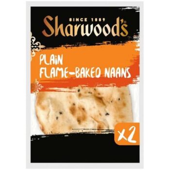 Sharwood's Flame-Baked Plain Naan Bread (2)