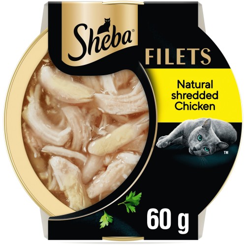 SHEBA Filets Adult Cat Food Tray with Chicken in Gravy (60g)