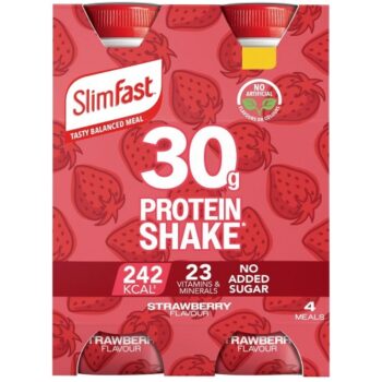 Slimfast Strawberry Protein Shake Multipack (4 x 30g, 325ml)