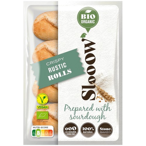 SlooOW Crispy Rustic Bake at Home Rolls (360g)