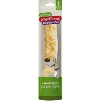 Smartbones Rawhide Alternative Superchews Large Roll Chicken Stick Dog Chew