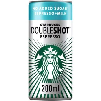 Starbucks DoubleShot Espresso No Added Sugar Iced Coffee Drink (200ml)