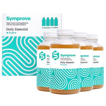 Symprove Water-Based Gut Supplement With Live and Active Bacteria Original Flavour (4 x 500ml)