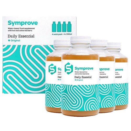 Symprove Water-Based Gut Supplement With Live and Active Bacteria Original Flavour (4 x 500ml)