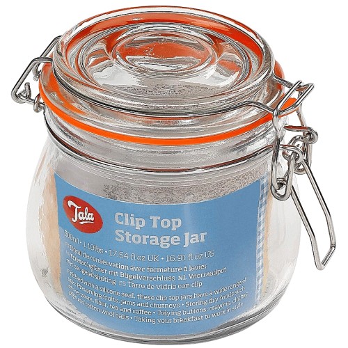Tala Glass Clip Top Storage Jar (500ml)